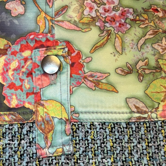 Bohemian Women's Floral Blazer with Tweed NWOT Size 6 - Picture 11 of 12